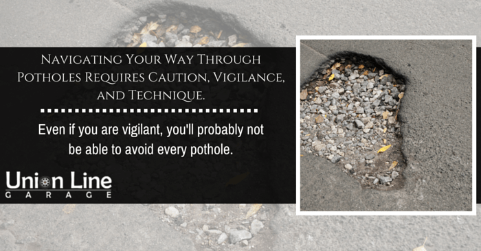 how to navigate through potholes